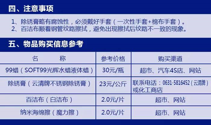 不锈钢表面生锈处理方法
